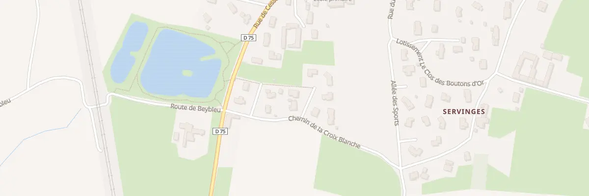 Plan du 6 Lot Domaine de la Croix Blanch à Chaneins