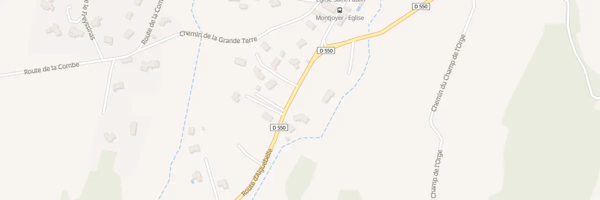 Plan du 6118 Rte d’Aiguebelle à Montjoyer