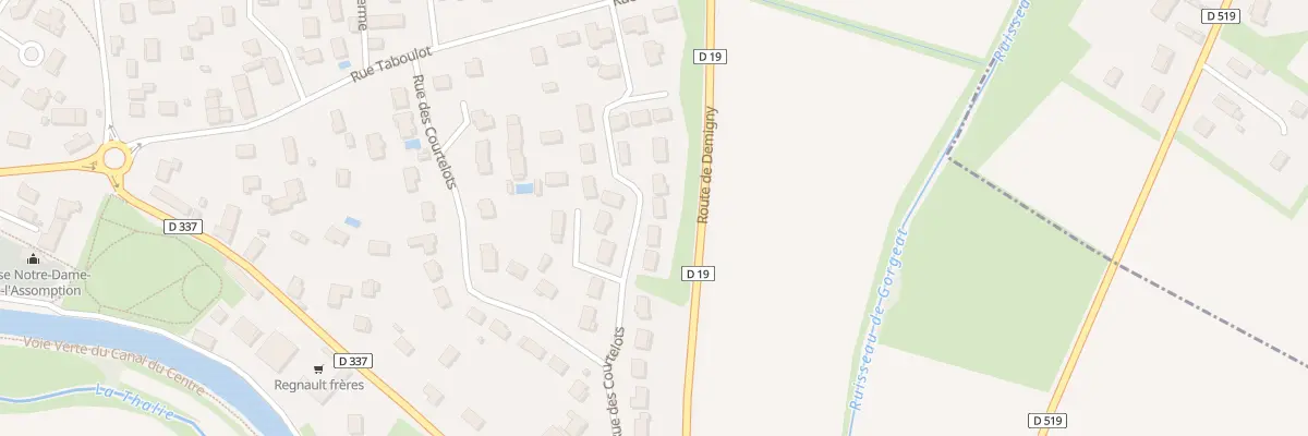 Plan du 46 Rue des Courtelots à Fragnes-La Loyère