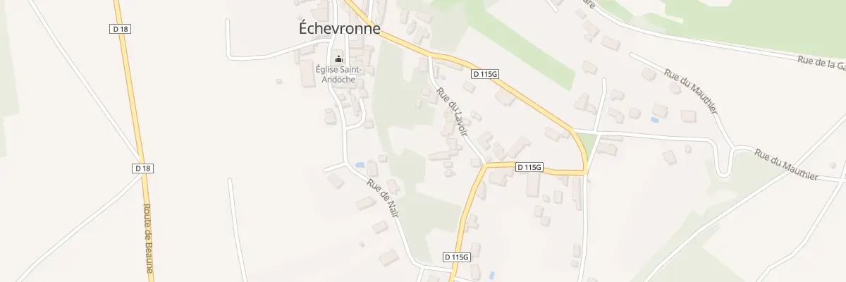 Plan du 8 Rue du Lavoir à Échevronne