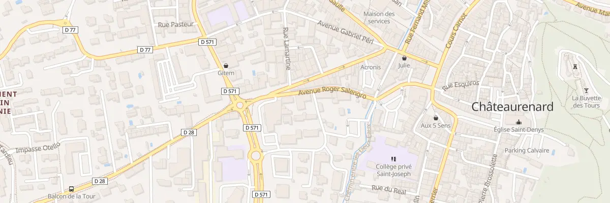 Plan du 2 Rue de la Gendarmerie à Châteaurenard