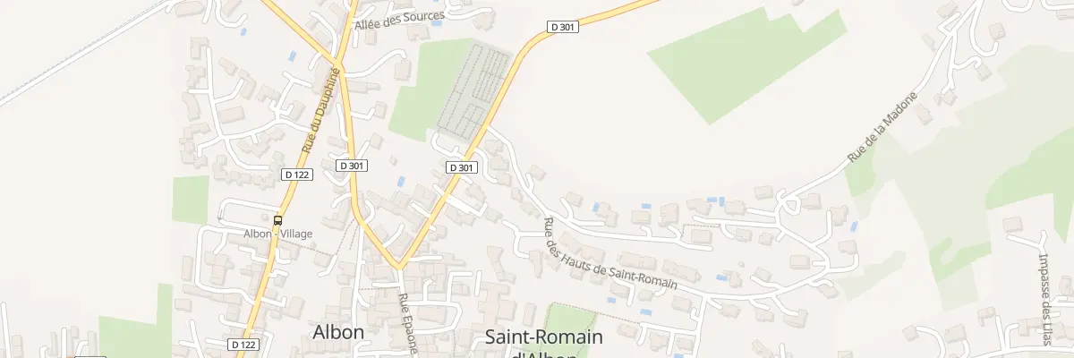 Plan du 75 Rue des Hauts de Saint-Romain à Albon