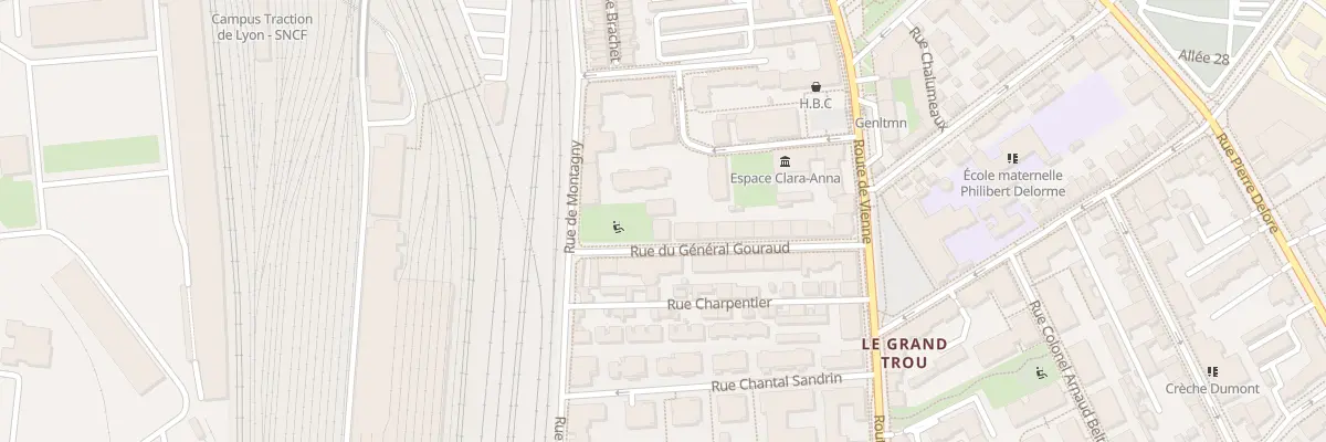 Plan du 9 Rue Général Gouraud à Lyon 8e Arrondissement