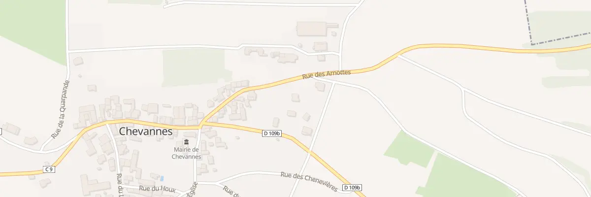 Plan du 16 Rue des Arnottes à Chevannes