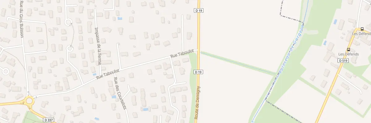 Plan du 1A Rue Taboulot à Fragnes-La Loyère