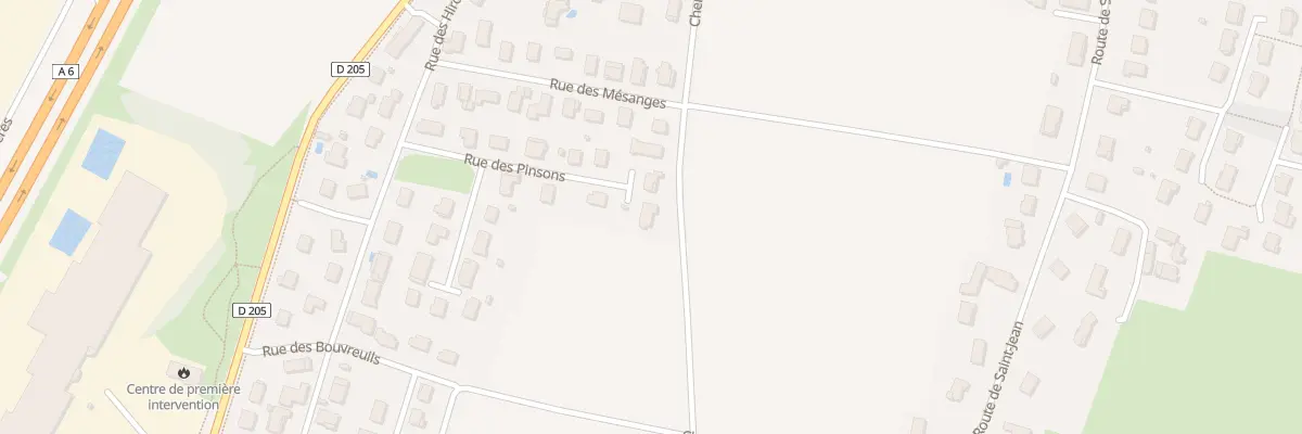 Plan du 6 Rue des Pinsons à Saint-Martin-Belle-Roche