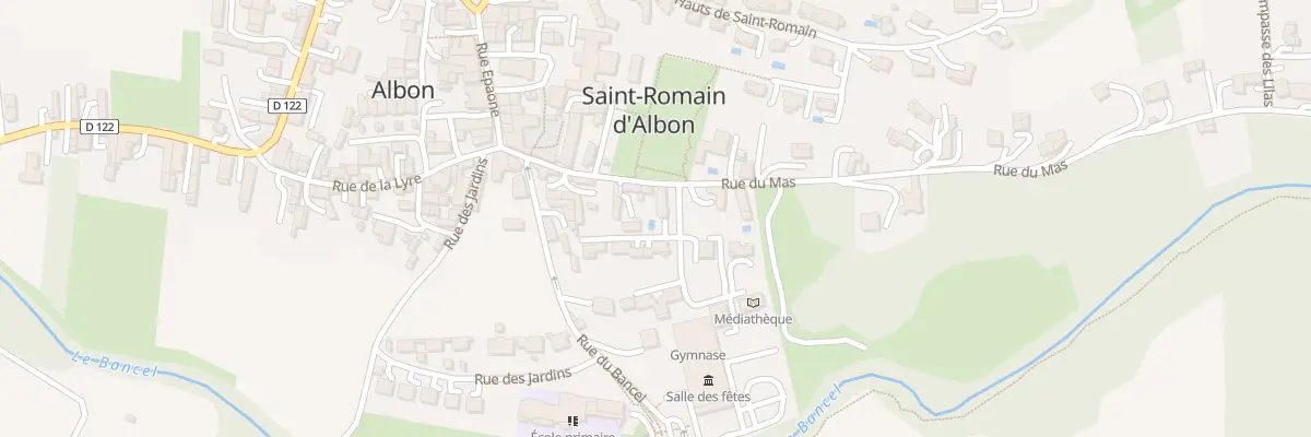 Plan du 20 Imp des Thuyas à Albon