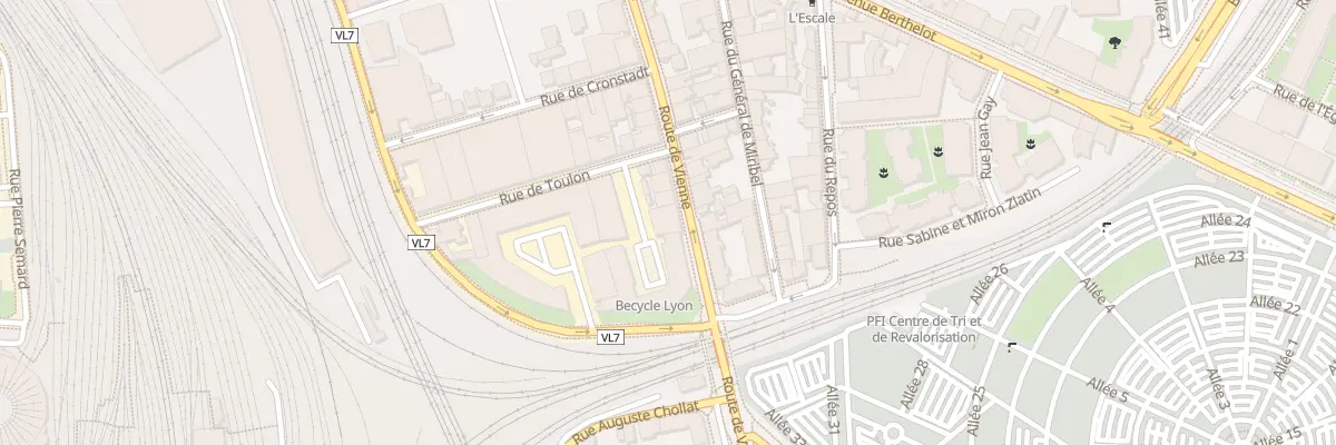 Plan du 76 Rte de Vienne à Lyon 7e Arrondissement