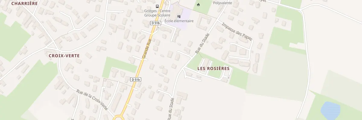 Plan du 980 Rue du Stade à Grièges