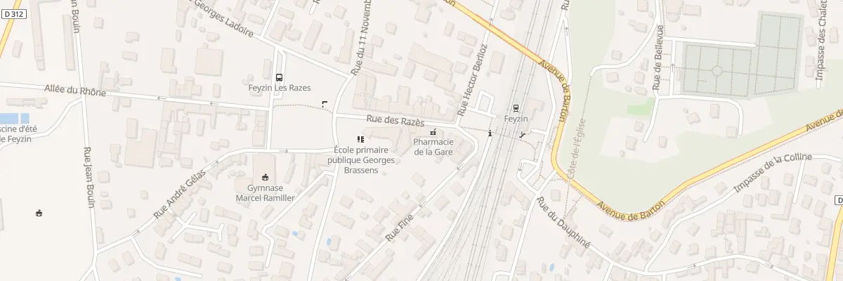 Plan du 14 Rue des Razes à Feyzin