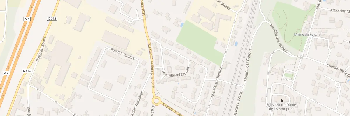 Plan du 40 Rue Marcel Moulin à Feyzin