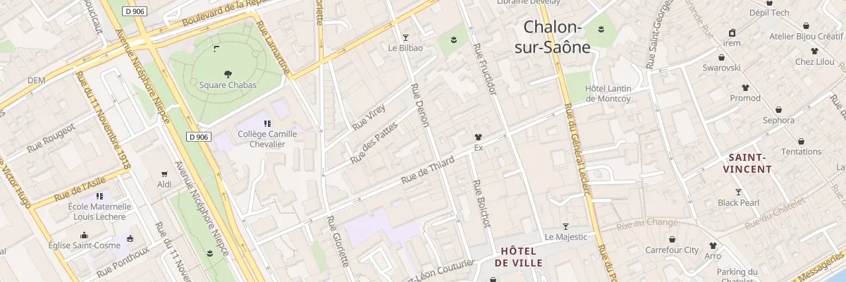 Plan du 23 Rue Denon à Chalon-sur-Saône