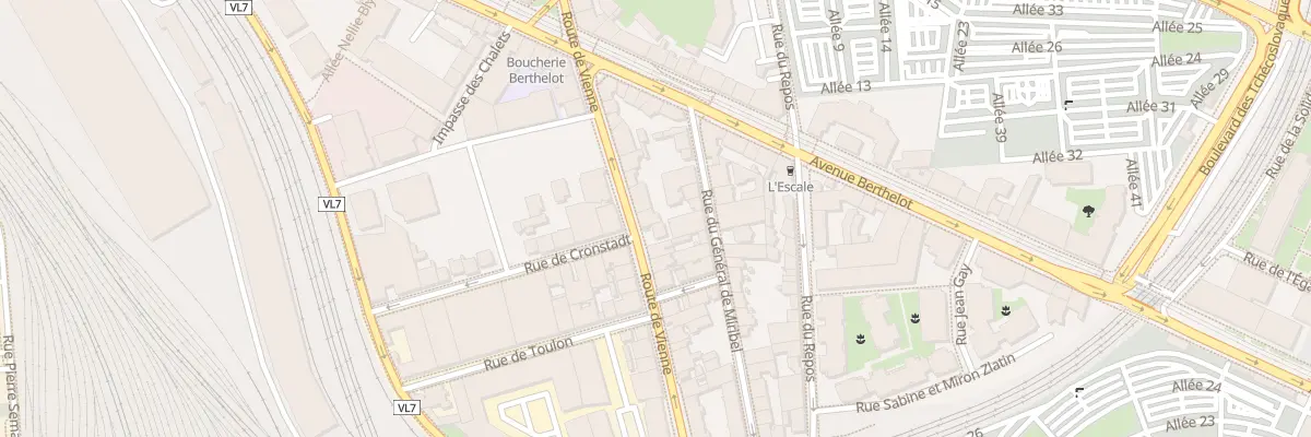 Plan du 63 Rte de Vienne à Lyon 7e Arrondissement
