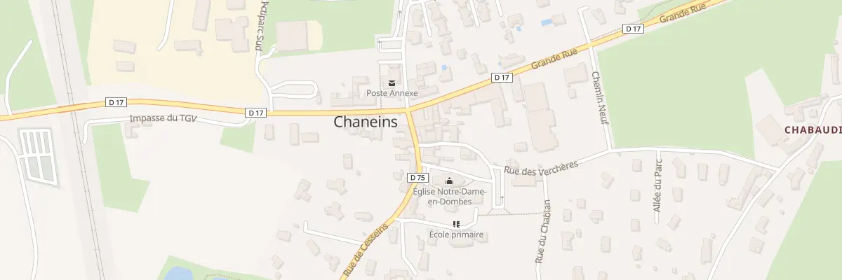 Plan du 5268 Rte de Cesseins à Chaneins