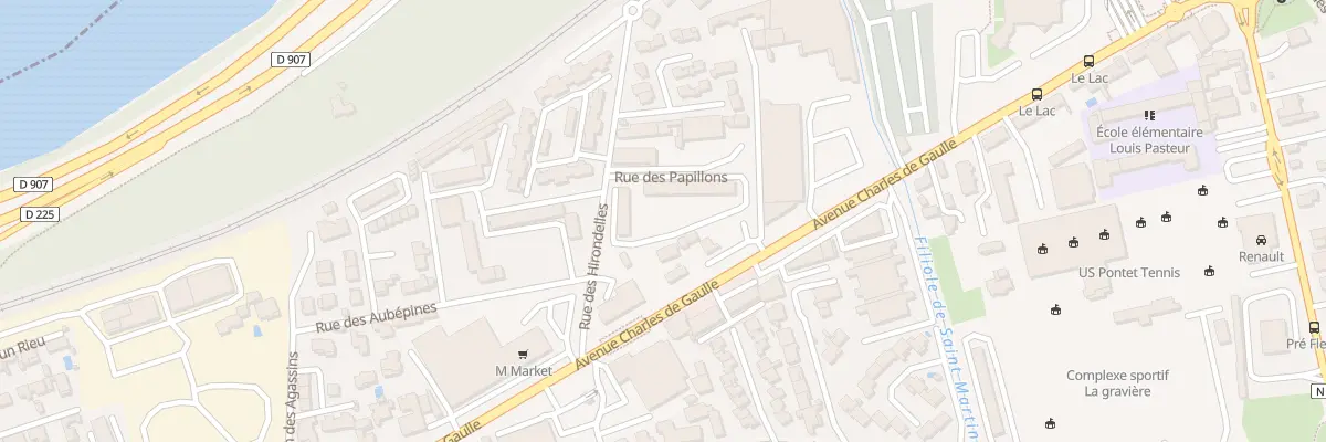 Plan du 136 Rue des Hirondelles au Pontet