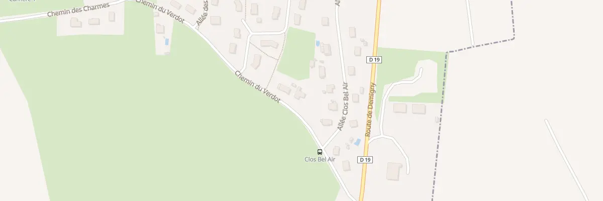 Plan du 3 Che du Verdot à Lessard-le-National