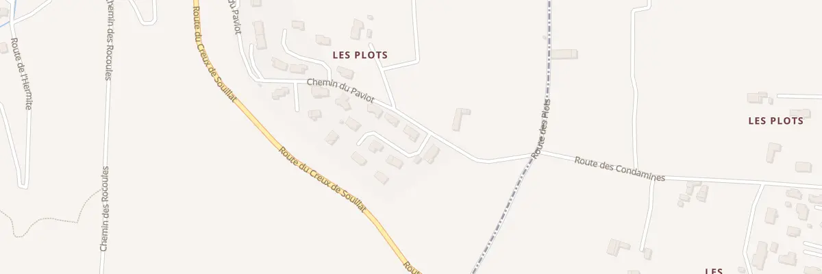Plan du 60 All des Paviots à Crozes-Hermitage