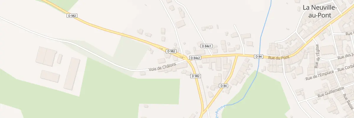 Plan du 13 Rte de Vouziers à La Neuville-au-Pont