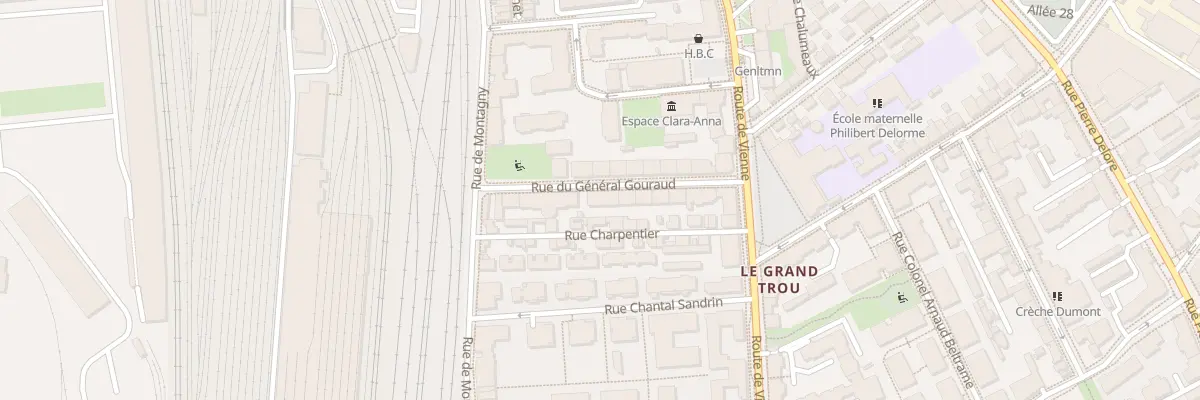 Plan du 16 Rue Général Gouraud à Lyon 8e Arrondissement
