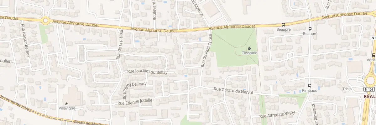 Plan du 14 Rue La Mule du Pape au Pontet