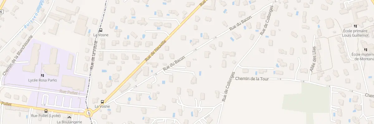 Plan du 529 Rue du Bacon à Montanay
