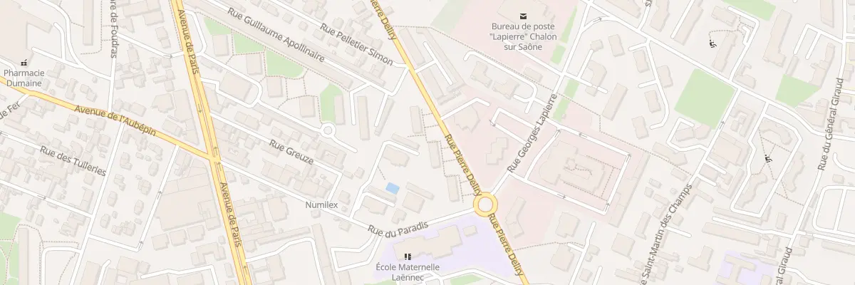 Plan du 45 Rue Pierre Deliry à Chalon-sur-Saône