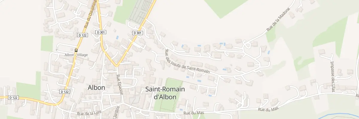 Plan du 175 Rue des Hauts de Saint-Romain à Albon