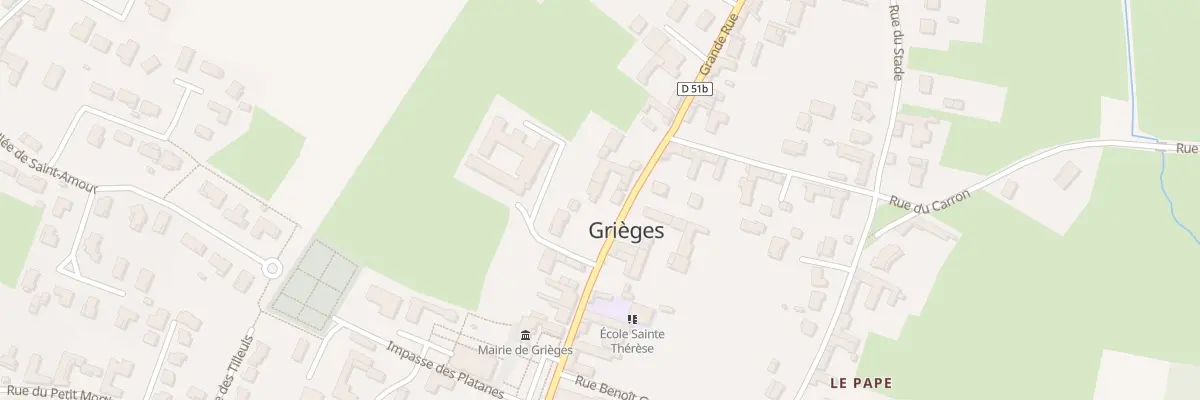 Plan du 268 Grande Rue à Grièges