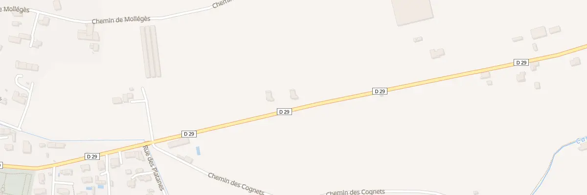 Plan du 6115 Cd 29 Route de Saint Andiol à Eyragues