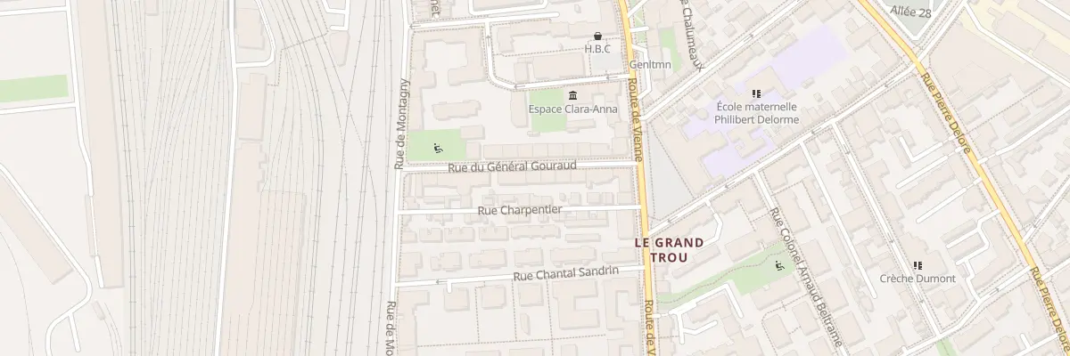 Plan du 18 Rue Général Gouraud à Lyon 8e Arrondissement