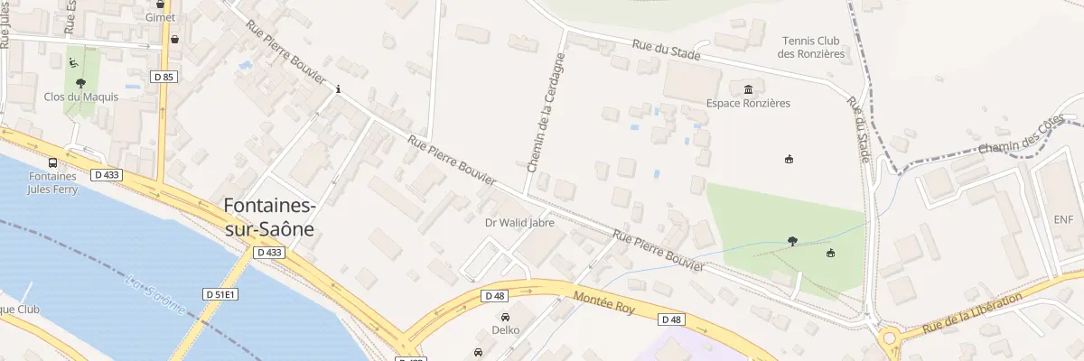 Plan du 37 Rue Pierre Bouvier à Fontaines-sur-Saône