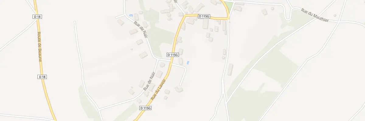 Plan du 23 Rue du Lavoir à Échevronne