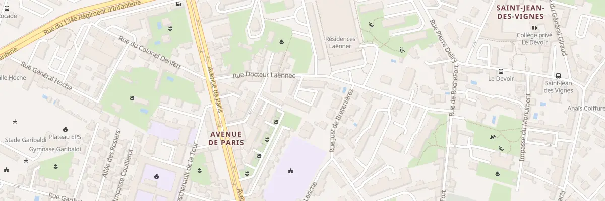 Plan du 27 Rue Docteur Laennec à Chalon-sur-Saône