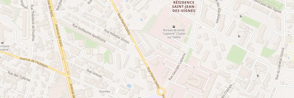 Plan du 80 Rue Pierre Deliry à Chalon-sur-Saône