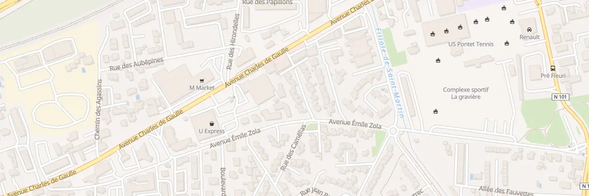 Plan du 8 Rue du Pré au Clerc au Pontet