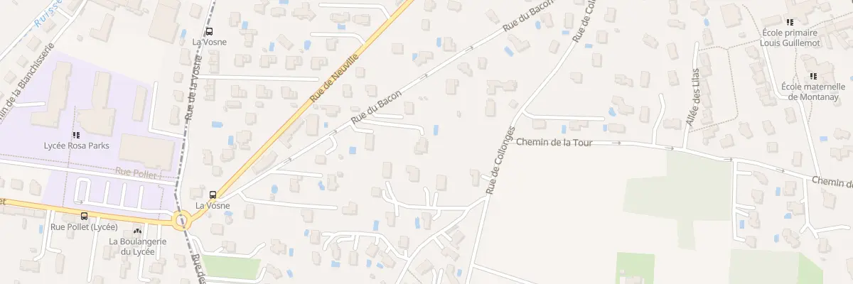 Plan du 551 Rue du Bacon à Montanay