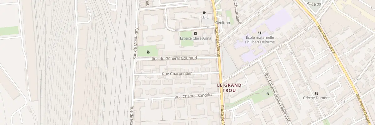 Plan du 20 Rue Général Gouraud à Lyon 8e Arrondissement