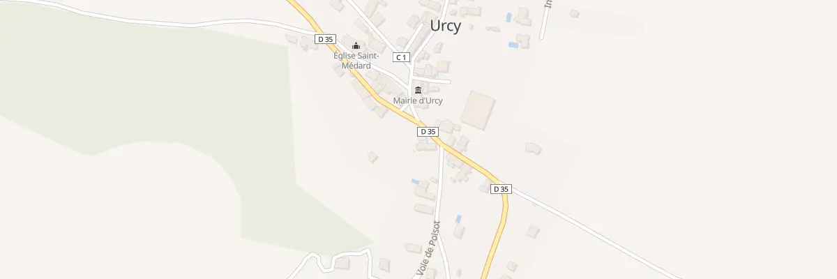 Plan du 16 Rue Lamartine à Urcy