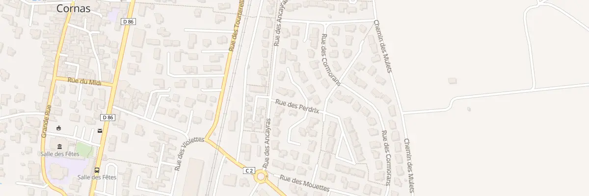 Plan du 128 Imp des Coucous à Cornas
