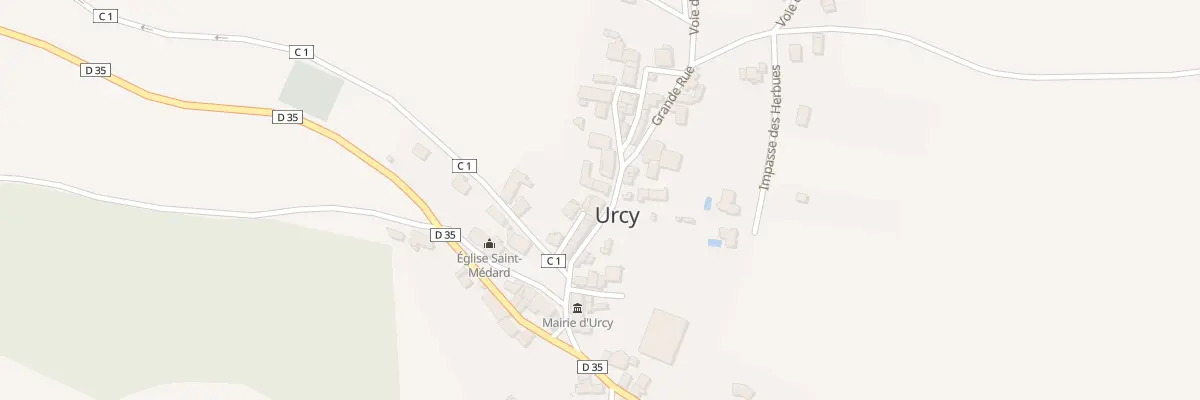 Plan du 11 Rue Grande Rue à Urcy