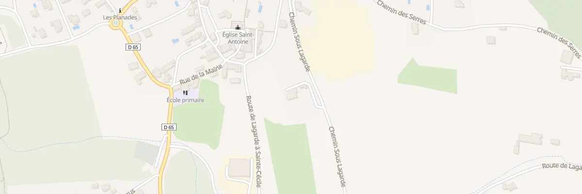 Plan du 9002 Sous la Garde à Lagarde-Paréol