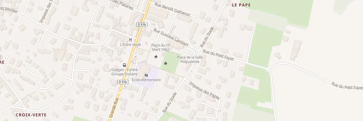 Plan du 782 Rue du Stade à Grièges