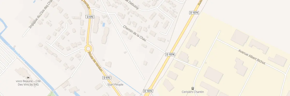 Plan du 12 Cr Dit de la Chau à Beaune