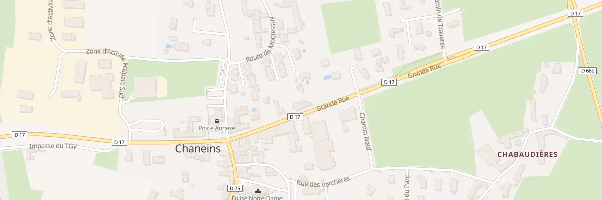 Plan du 130 Rte de Chatillon à Chaneins