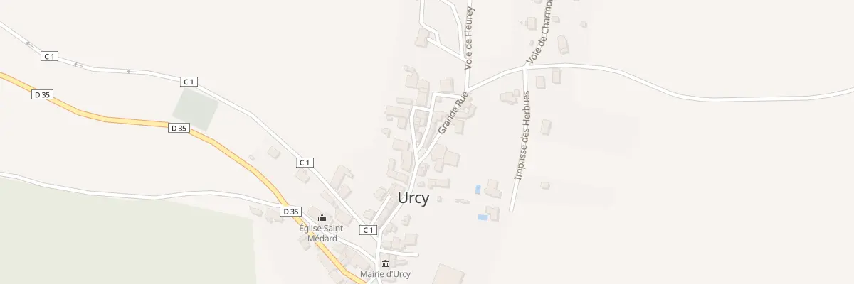 Plan du 17 Grande Rue à Urcy