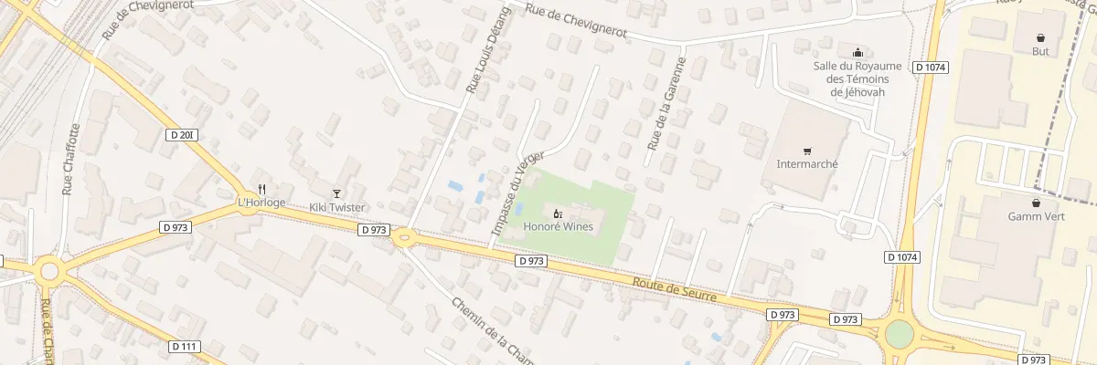Plan du 21B Rte de Seurre à Beaune