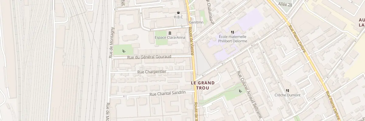 Plan du 26 Rue Général Gouraud à Lyon 8e Arrondissement