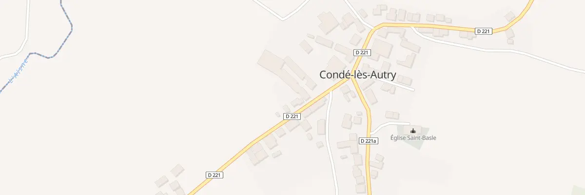 Plan du 6 Rue des Fontaines à Condé-lès-Autry