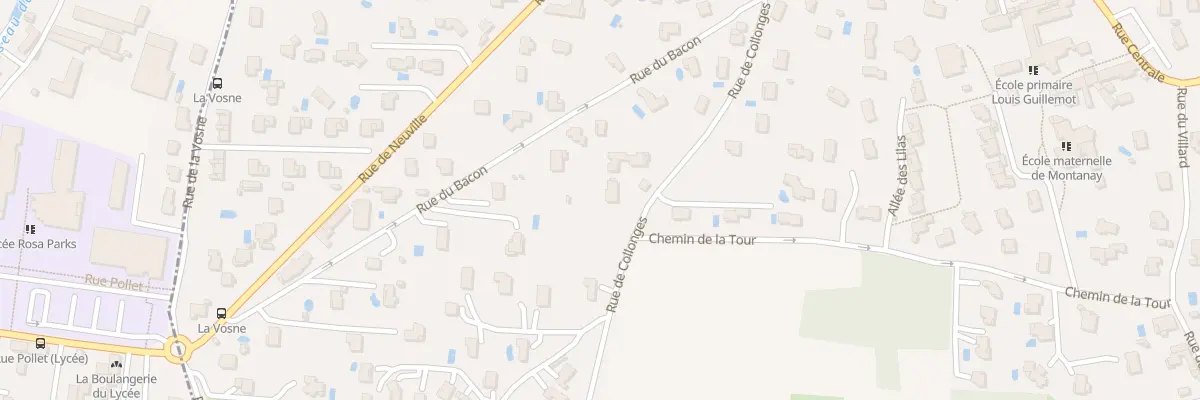 Plan du 192 Rue de Collonges à Montanay