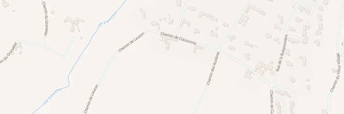 Plan du 32 Che de Clauzonne à Montségur-sur-Lauzon